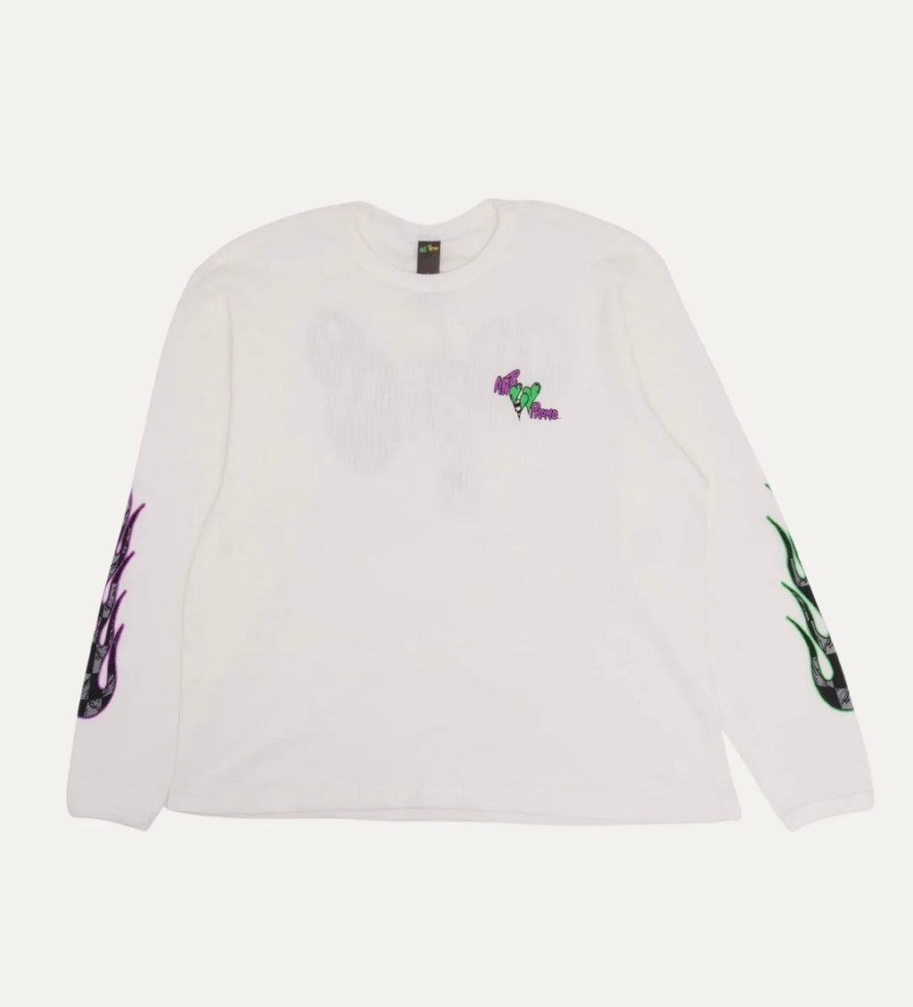 Matty Boy Thermal Longsleeve (White/Purple/Green)