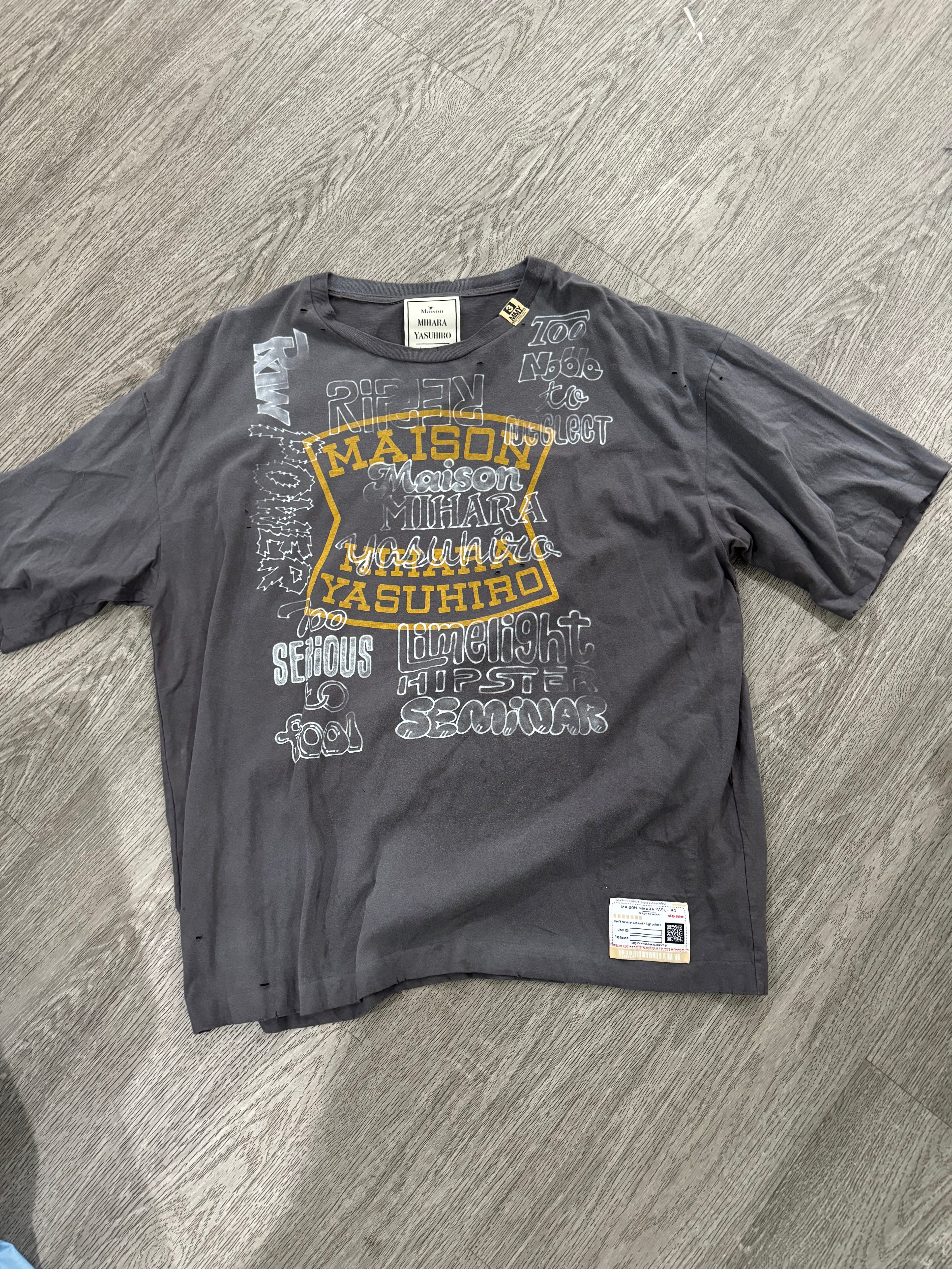 Maison Mihara Yasuhiro Tee (Grey)