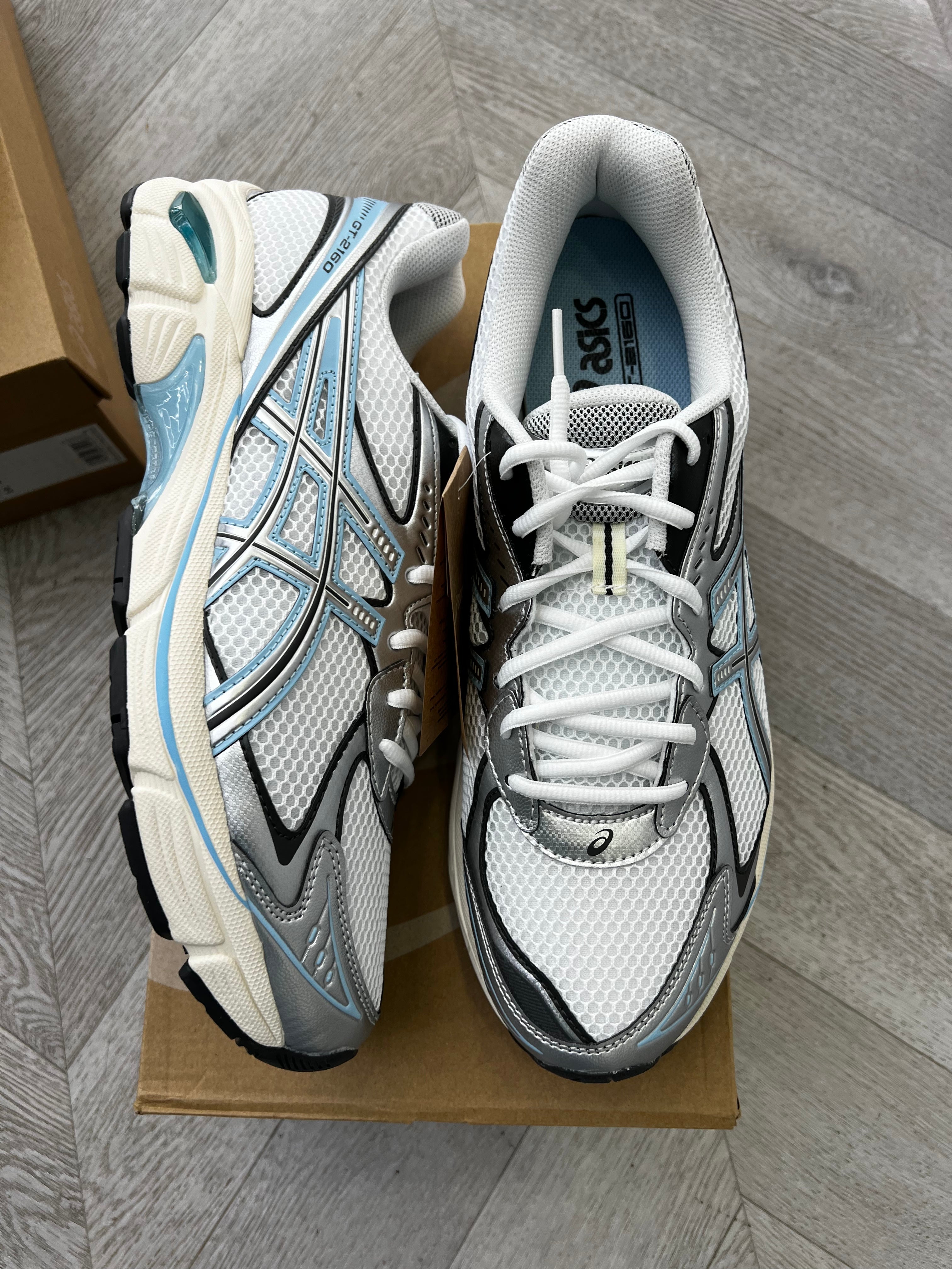 ASICS gt 2160 white/ light blue/ silver