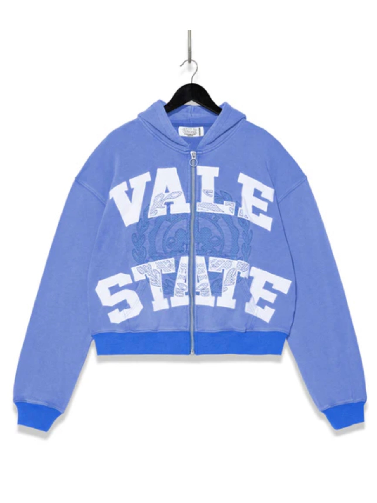 Vale Lives “Emblem” Zip Up Hoodie (Blue)