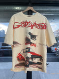 Godspeed Abu Dhabi tee cream/red