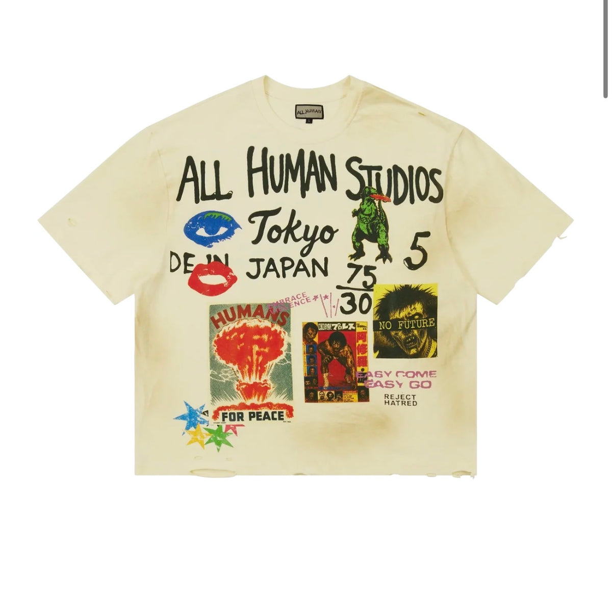 All Humans “Shinjuku” Tee (Cream)
