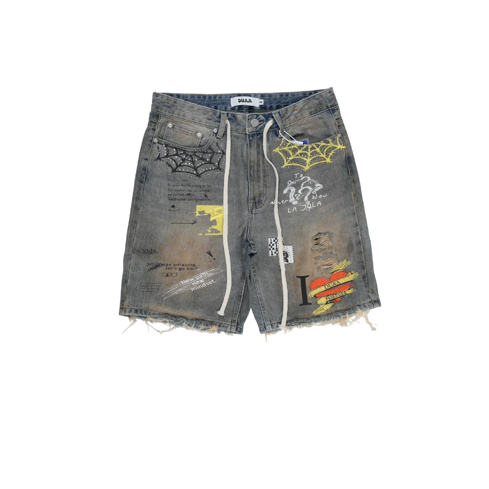 Duaa Sunset Blue Denim Shorts
