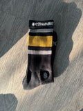 Chrome Hearts Stripe Sock (Black/Yellow)