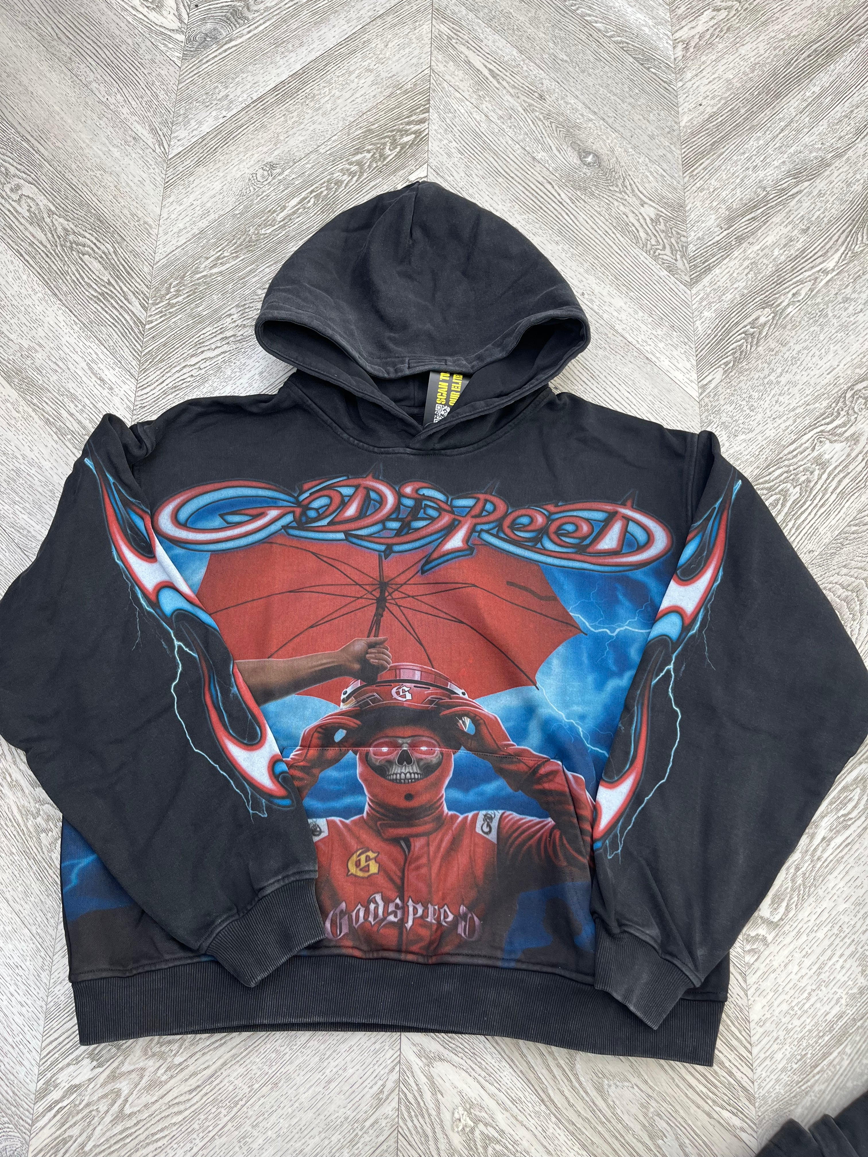 Godspeed “Reign” Hoodie (Black/Blue/Red)