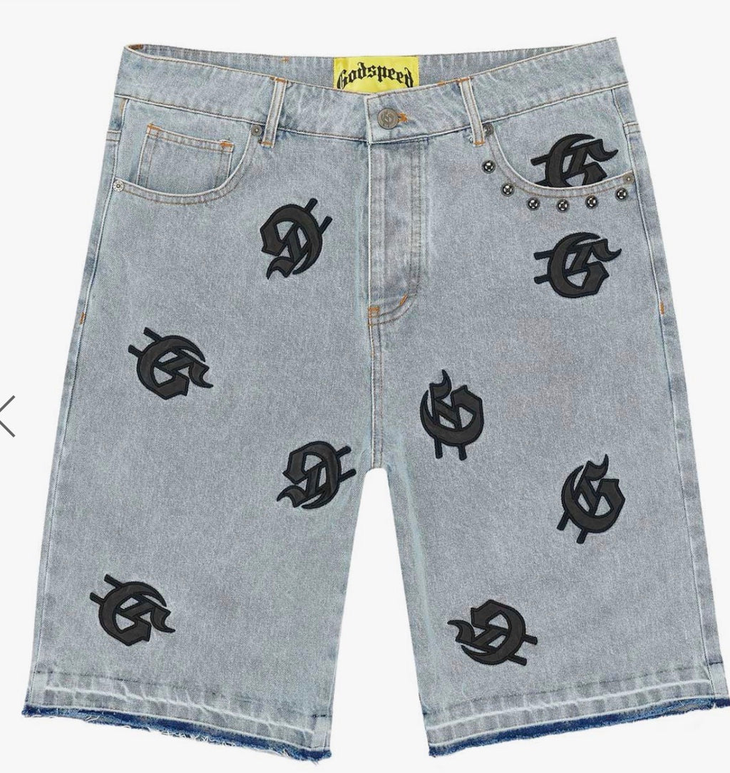 Godspeed “infinity” Denim Shorts (Blue)