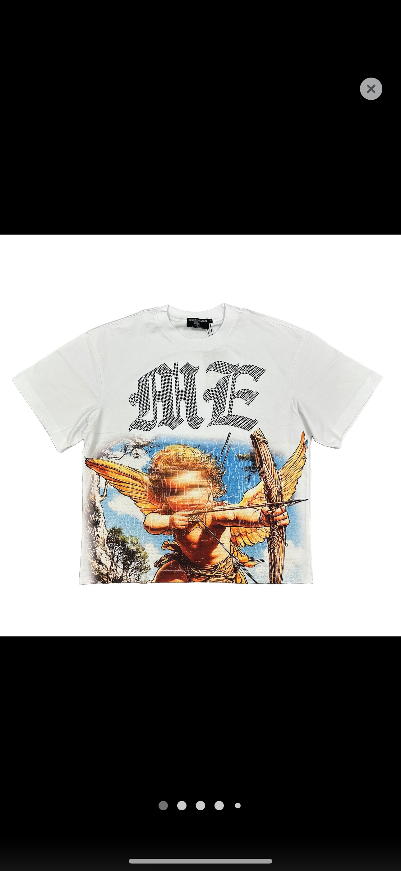 Mixed Emotions Ángel tee white