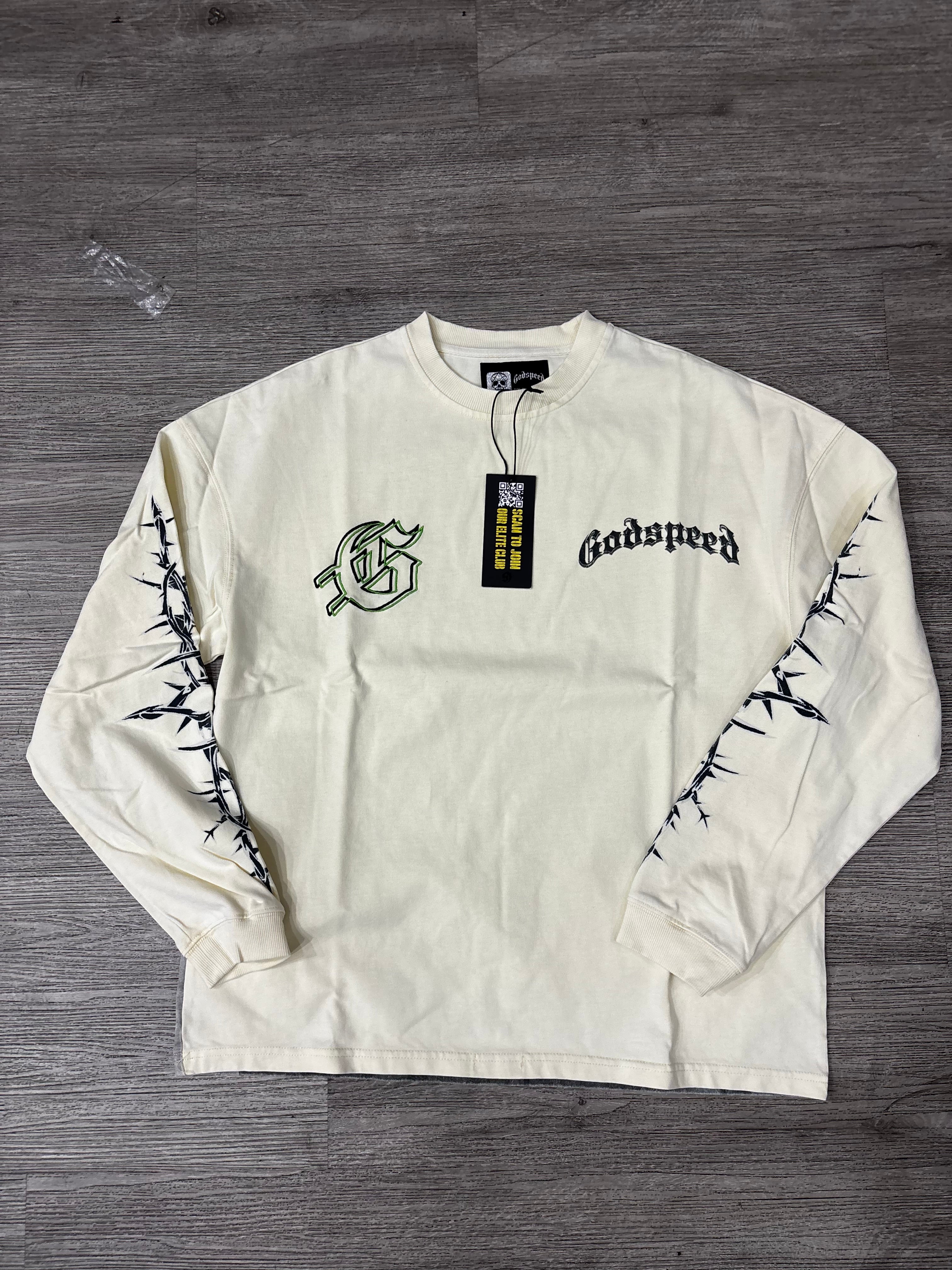 Godspeed longsleeve barbed wire cream