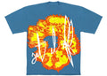 Denim tears x offset tee blue big logo
