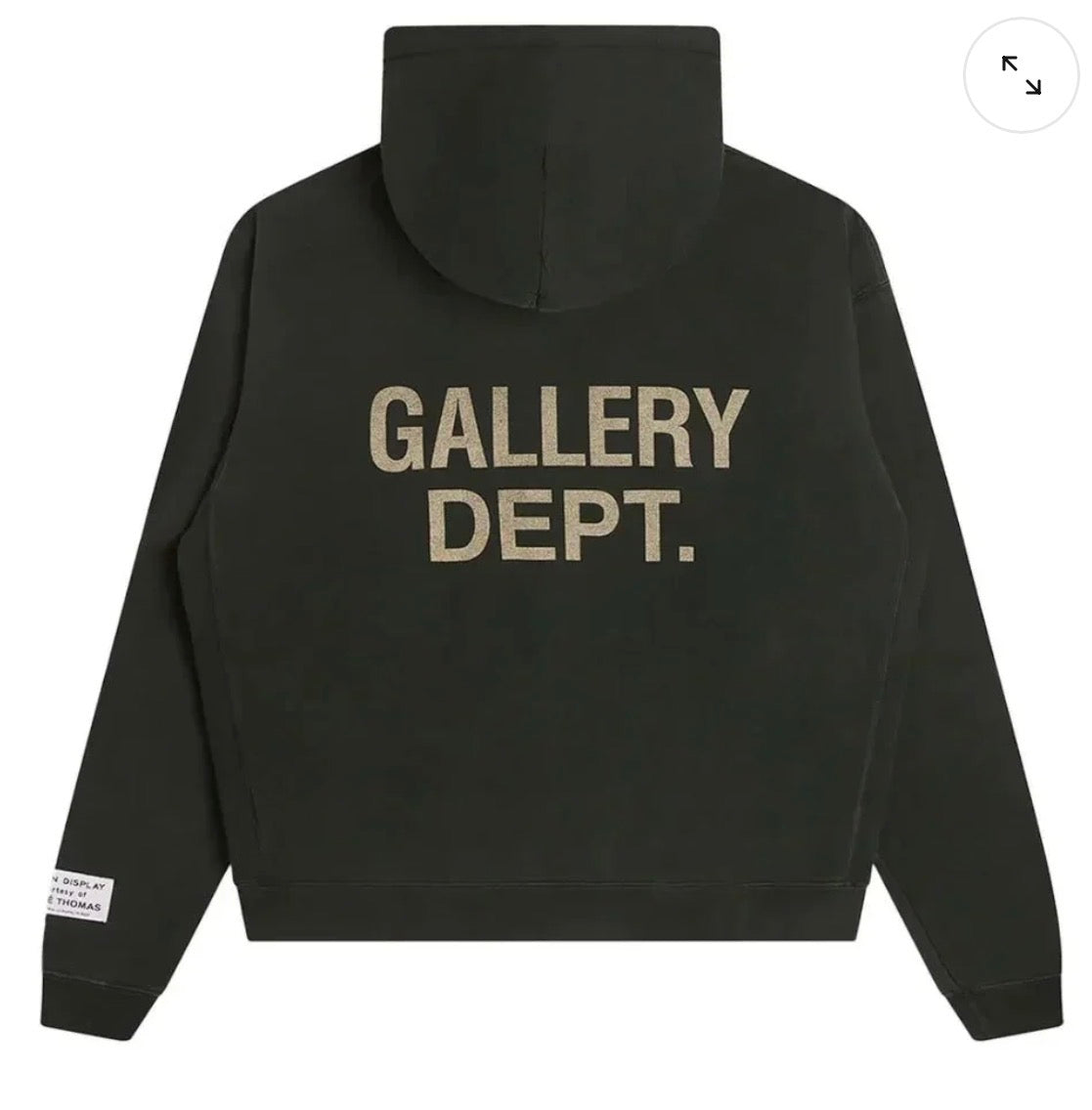 Gallery Dept Logo Hoodie Black