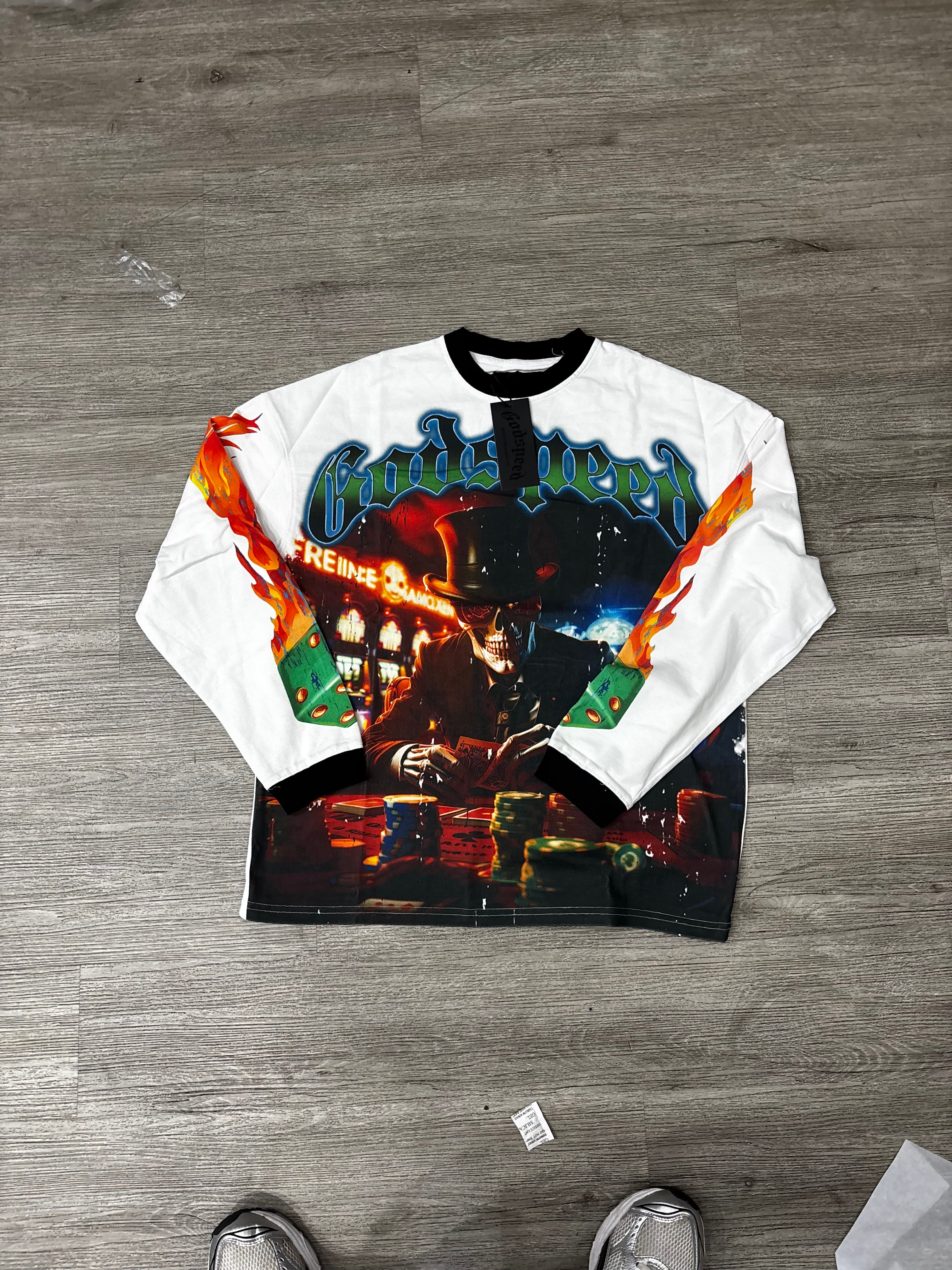 Godspeed longsleeve poker night white