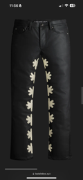 Lost Shdws Leather pants (Black/Beige)