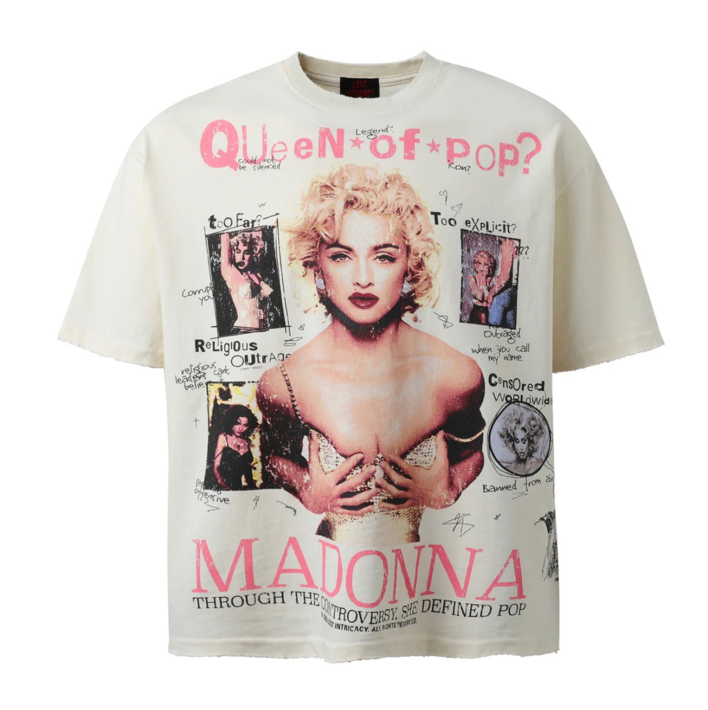Lost intricacy “Queen Of Pop” Tee (Cream)