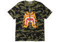 Bape green camo tiger tee