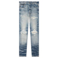 Amiri Mx1 Bandana Jacquard Jeans Blue
