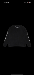 Chrome Hearts neck logo crewneck (Black/White)