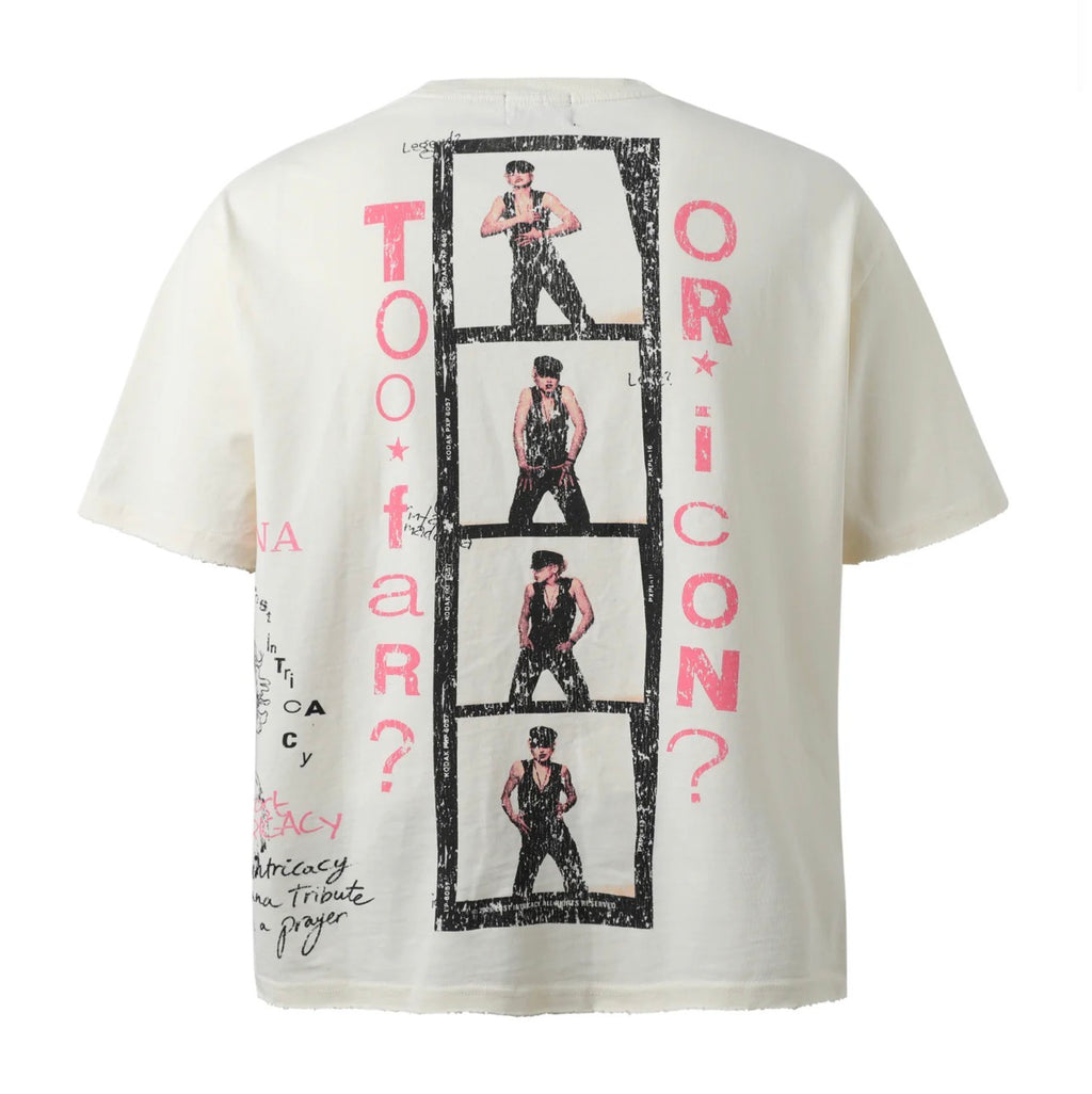 Lost intricacy “Queen Of Pop” Tee (Cream)
