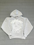 Spider hoodie grey/ white logo