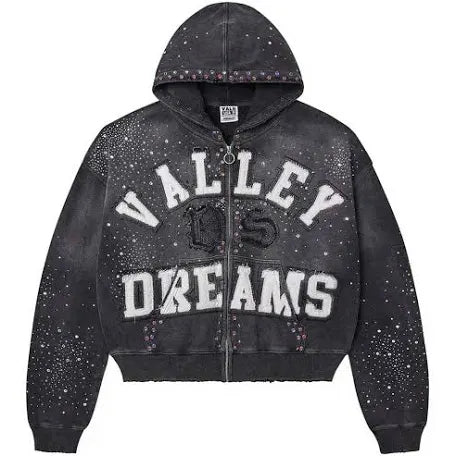 Vale Clasico Zip Up Hoodie black