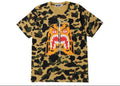 Bape tiger tee yellow camo