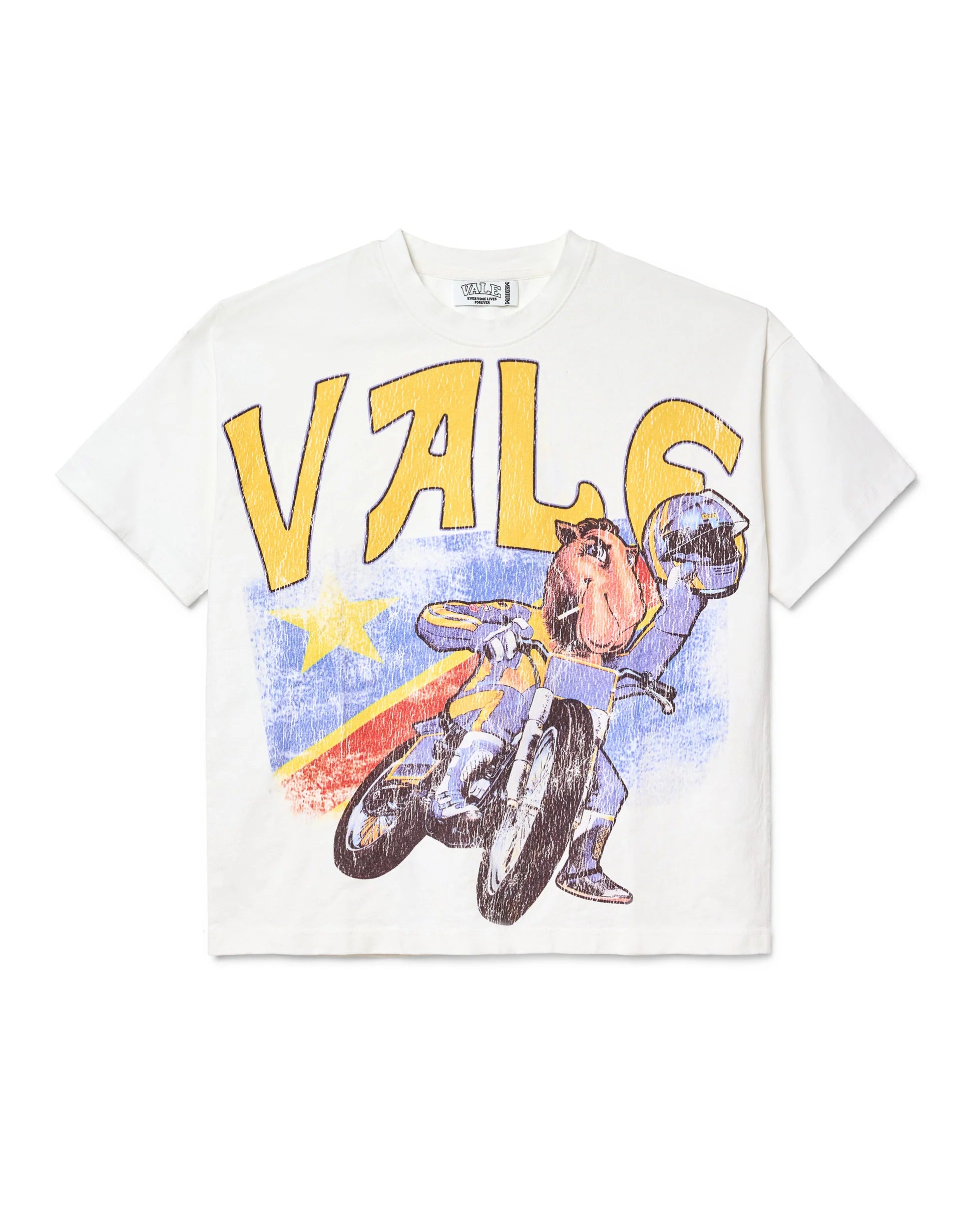 Vale Lives “Camel” Tee (White)