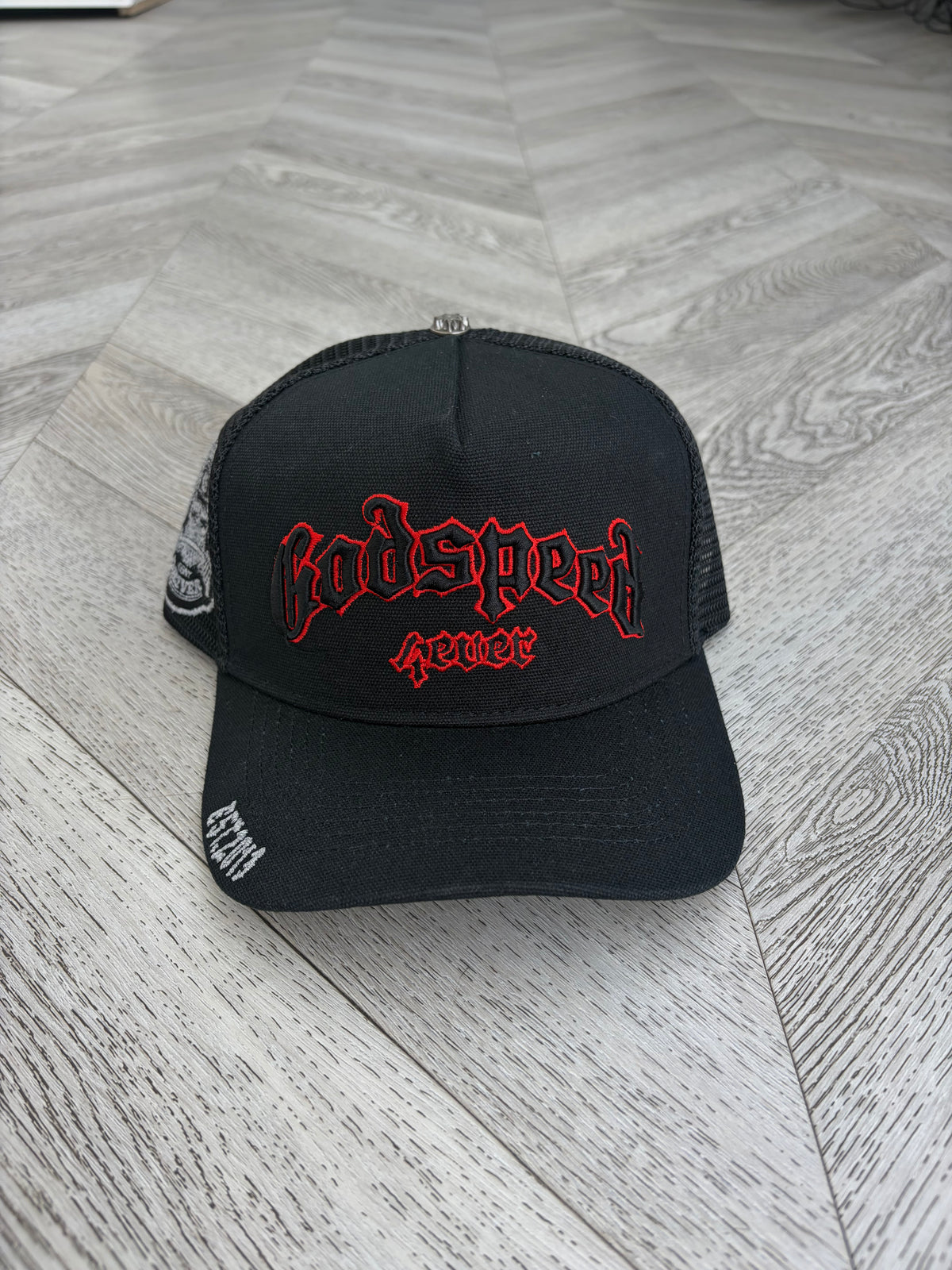 Godspeed Trucker Hat (Black/Red)