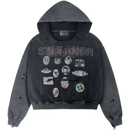 Stile De Amor Hoodie Black