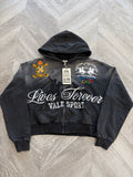 Vale Rockefeller Zip Up Hoodie Black