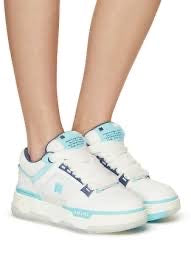 Amiri MA-1 Sneaker (White/Teal)