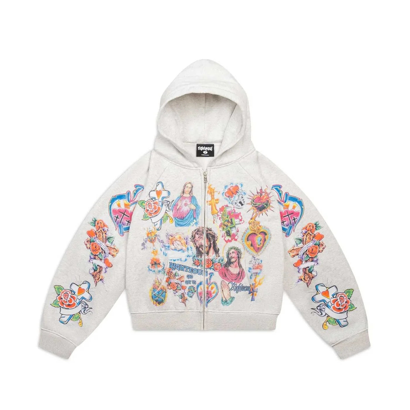 Righteous Zip Up Hoodie Grey
