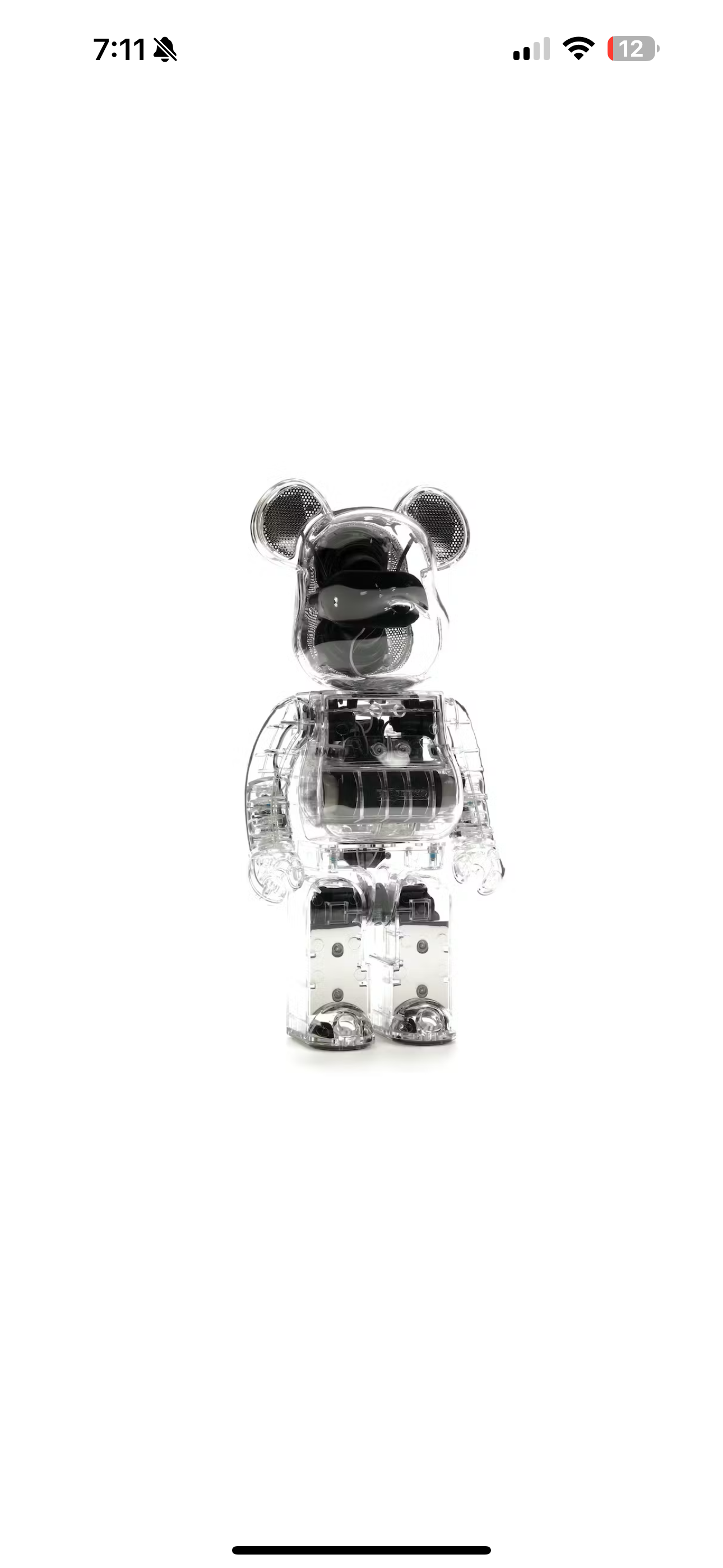 Bearbrick “portable” Speaker (Clear)