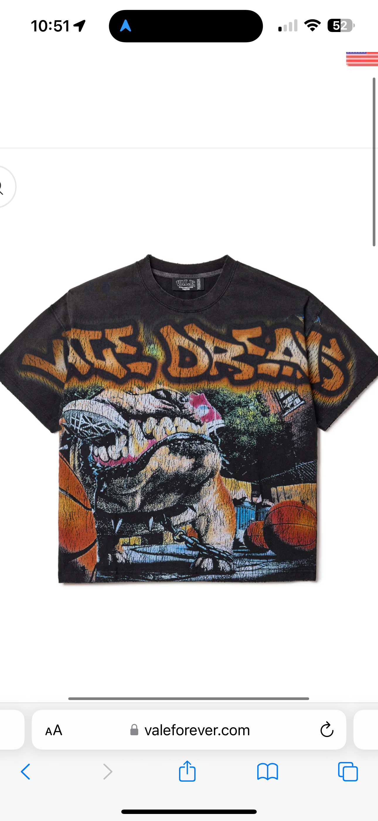 Vale Lives “Bulldog Big” Tee (Black)
