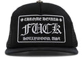 Chrome hearts Trucker hat “Fuck” (Black)