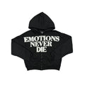 Mixed Emotions Zip Up Hoodie (Black)