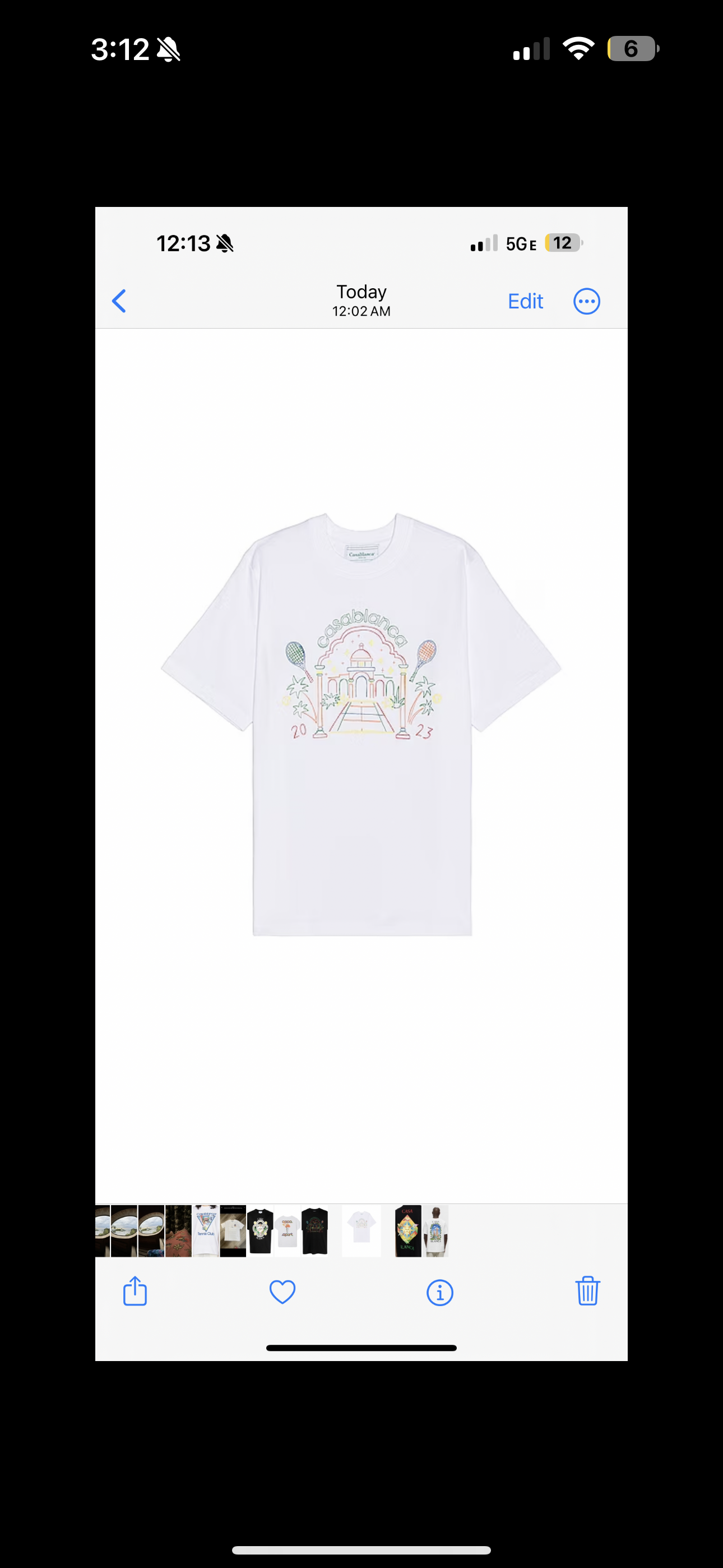 Casablanca “Rainbow Temple” Tee (White)