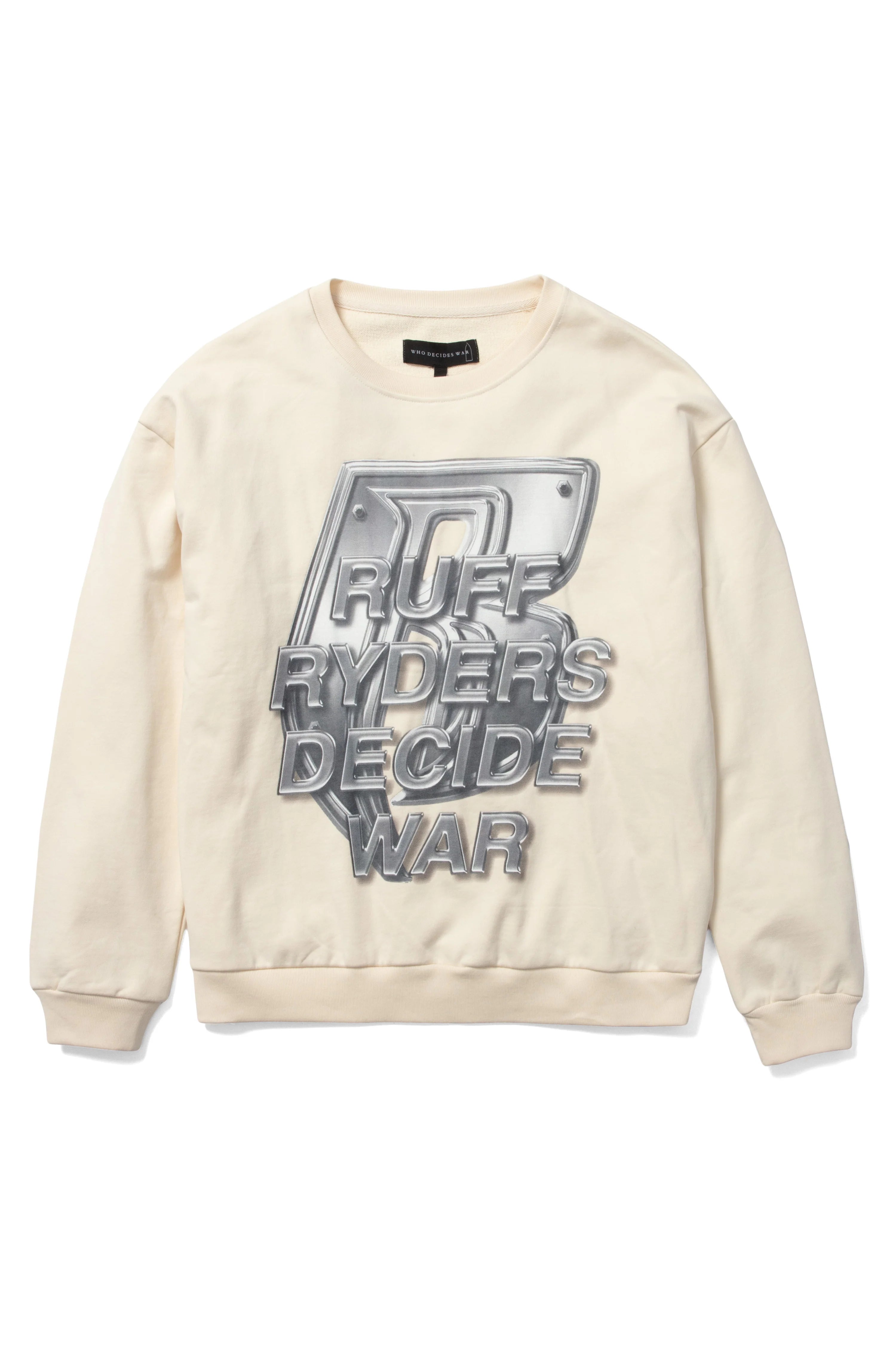 Who Decides War “Ruff Ryders” Crewneck (Cream)