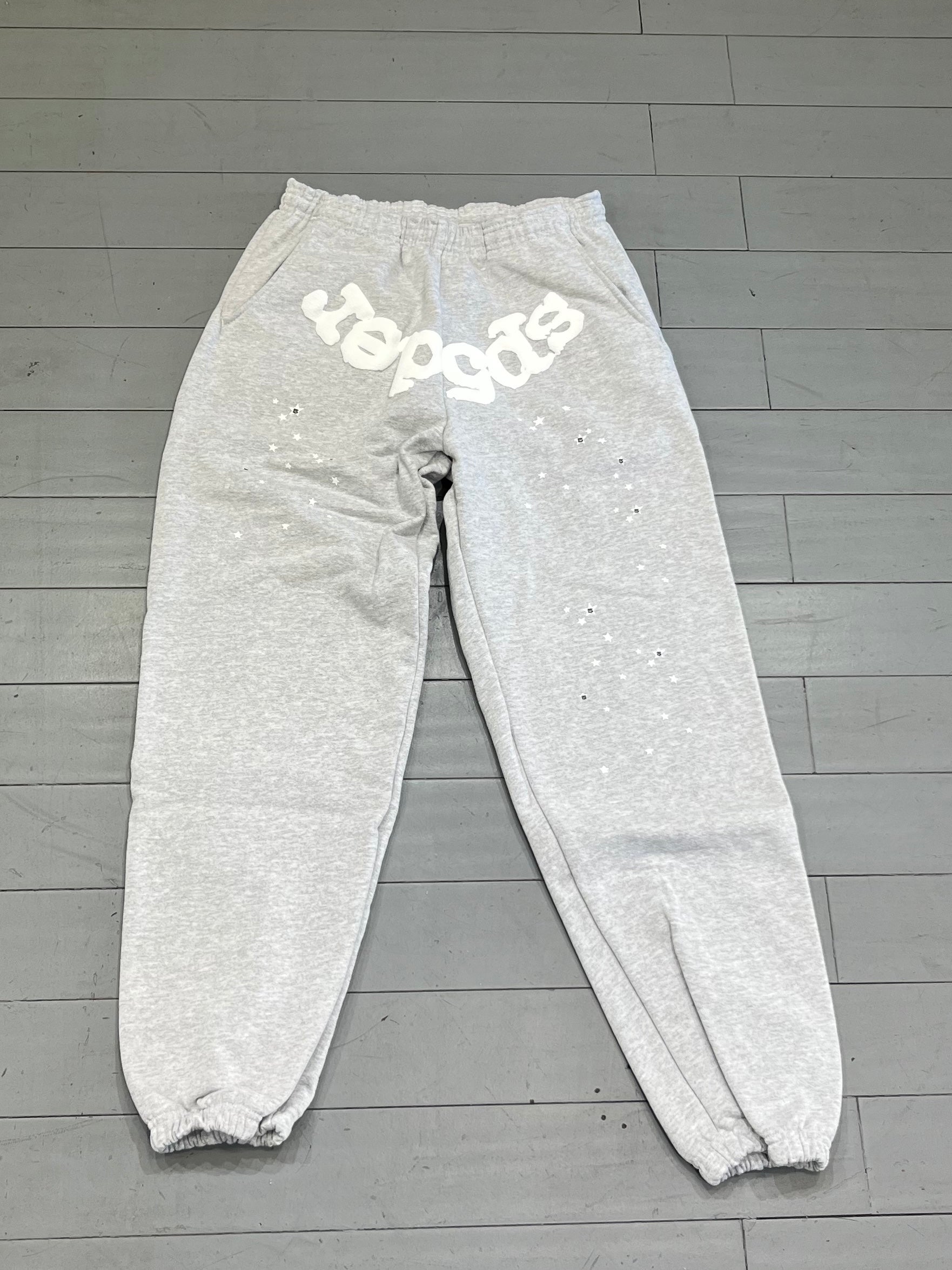 Spider sweatpants grey/ white logo