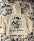 Saint vanity lliv hoodie cream
