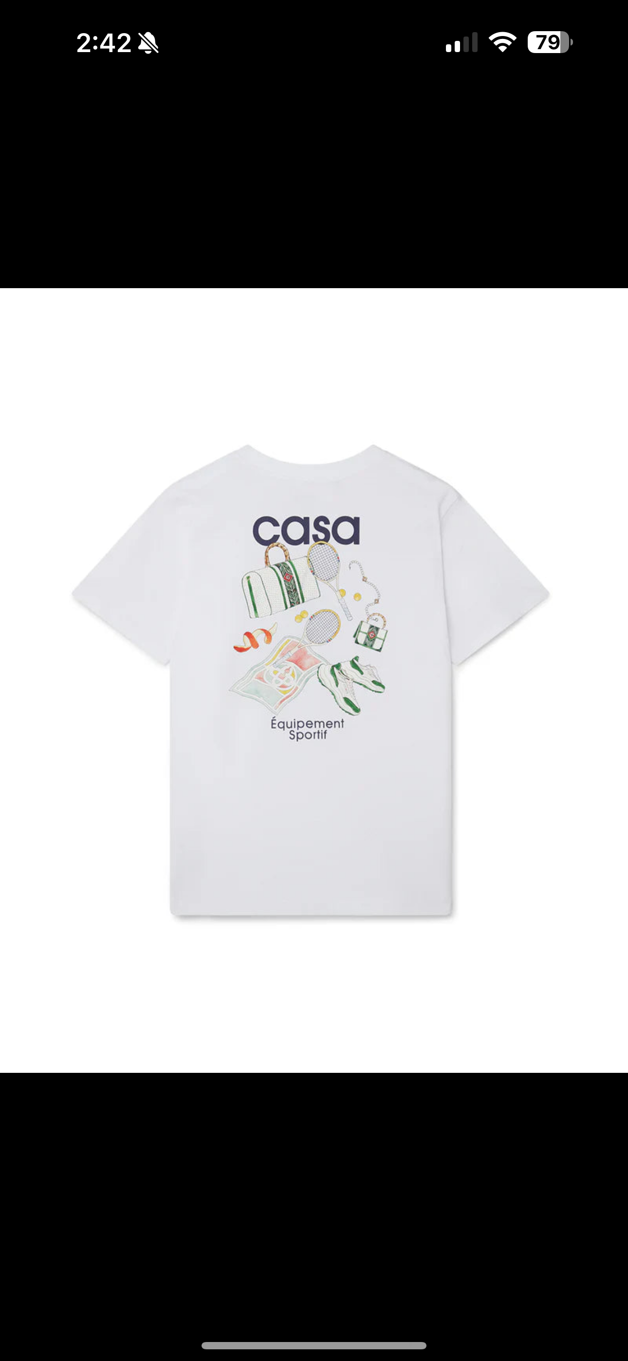 Casablanca “Sports Equipment” Tee (White)