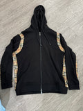 Burberry Zip Up Hoodie (Black)