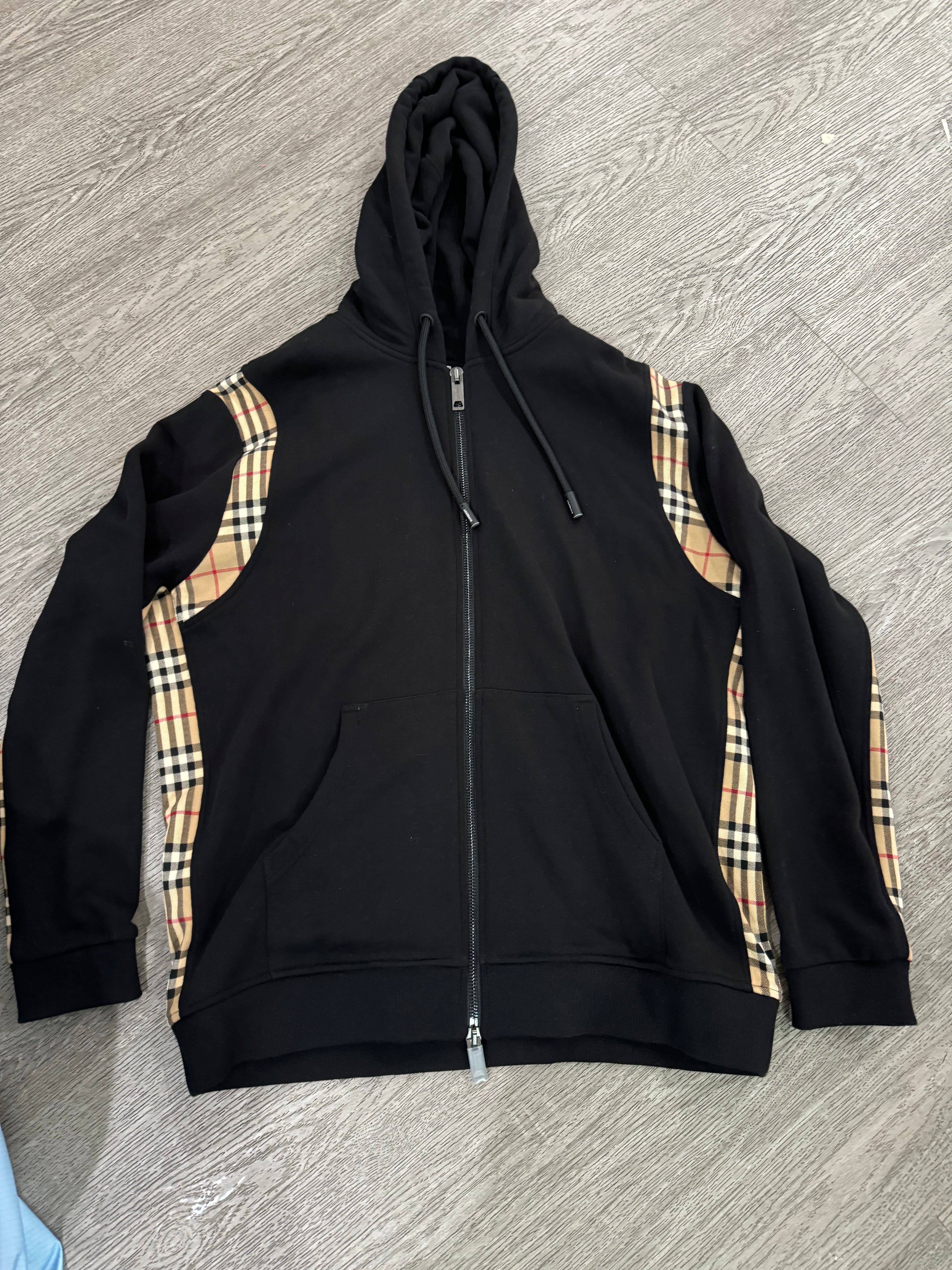 Burberry Zip Up Hoodie (Black)