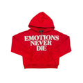 Mixed Emotions zip Up Hoodie red