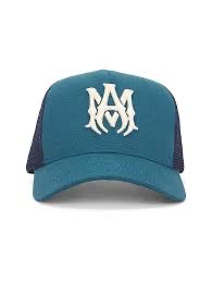 Amiri “MA” Trucker Hat (Blue/White)