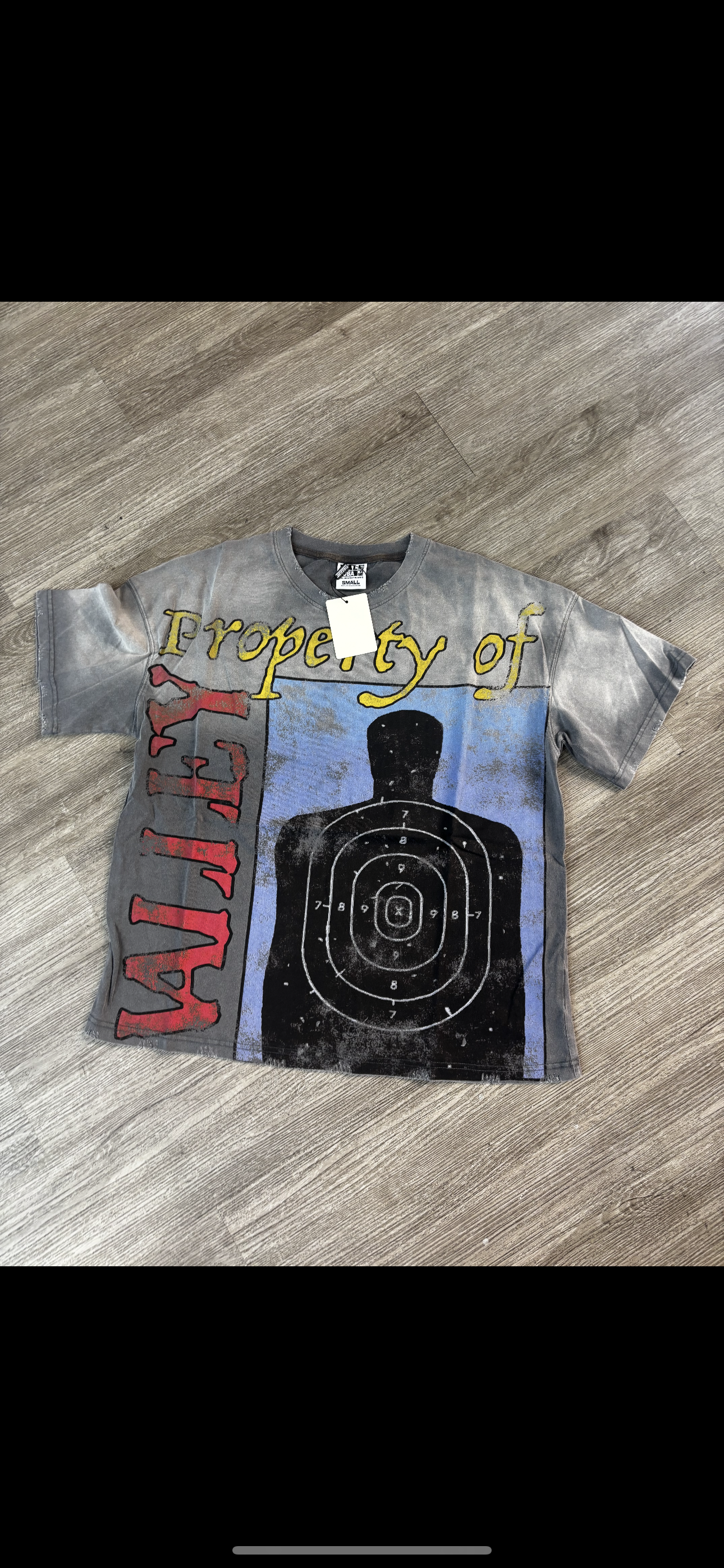 Vale shooting target tee grey