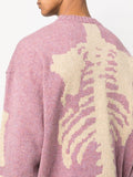 Kapital Skeleton Crewneck (Pink)