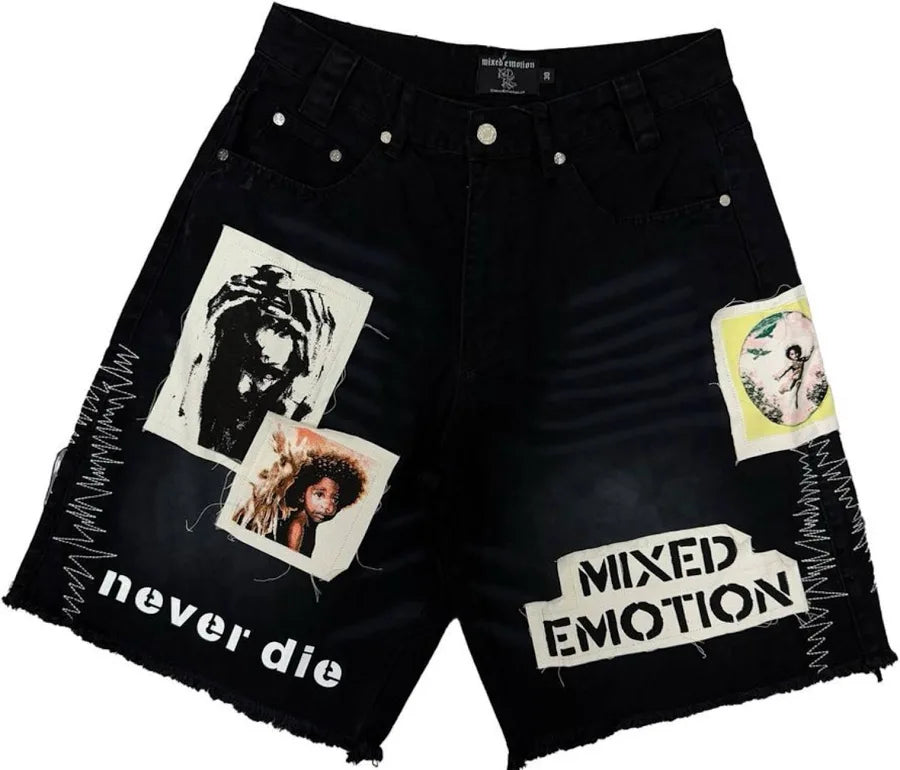Mixed Emotions “Chaos” Carpenter Shorts (Black)
