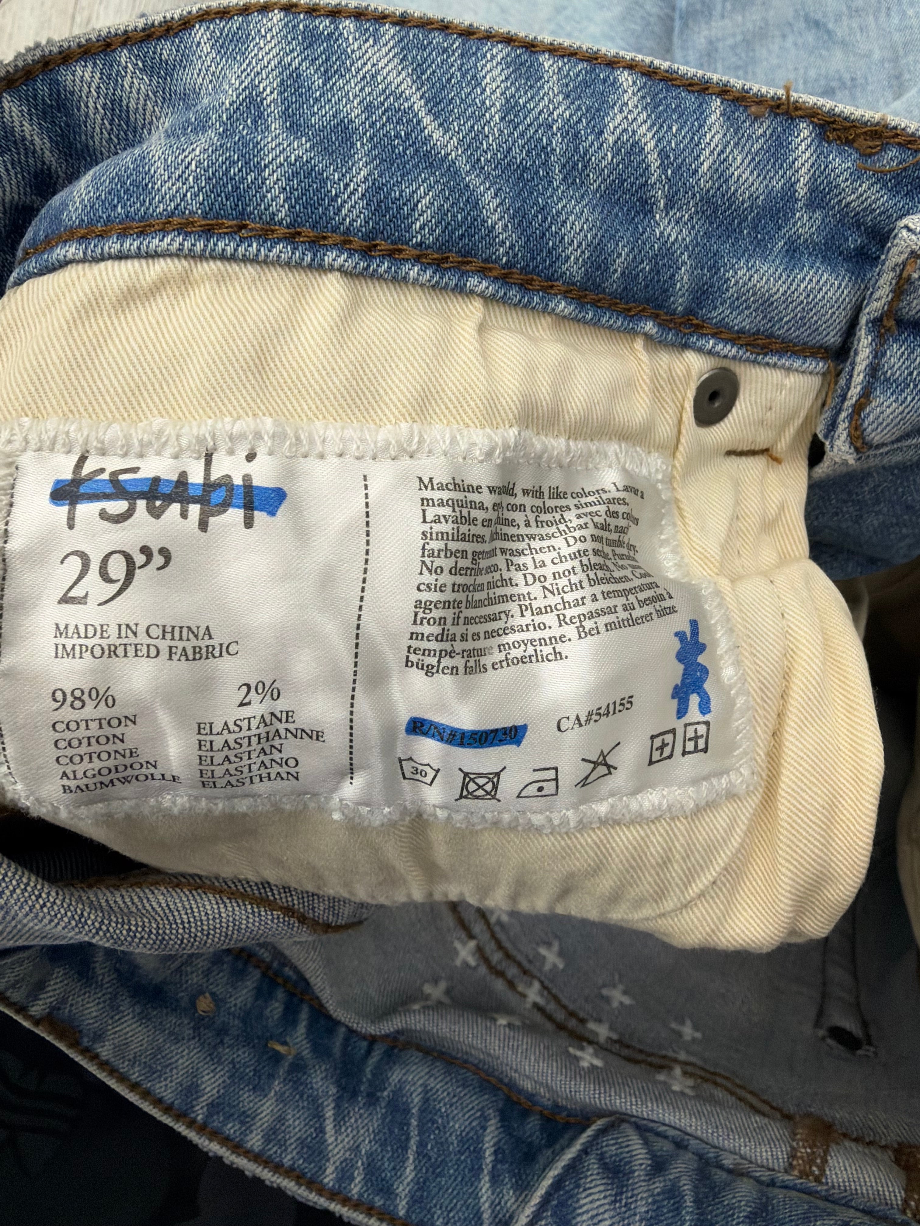 Ksubi Light Blue jeans Logo
