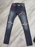 Amiri Mx1 (Grey/Burgundy)