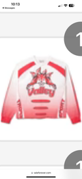 Vale Lives “Daytona” Longsleeve (White/Red)