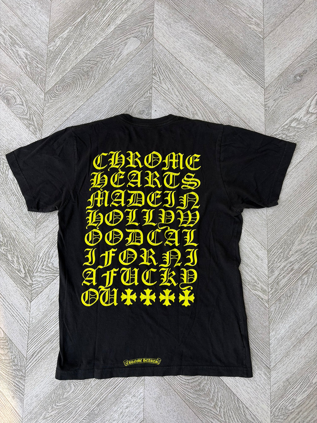 Chrome Hearts Tee (Black/Neon Yellow)